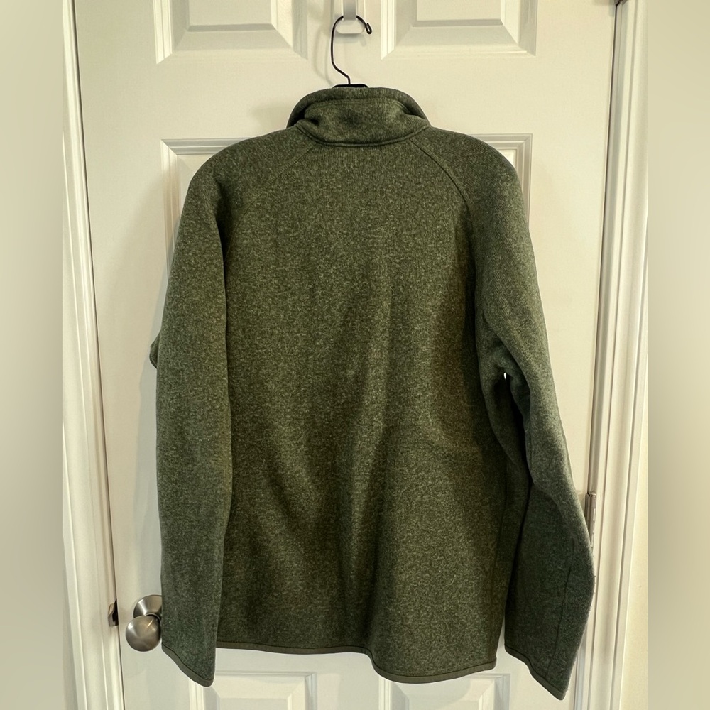 Patagonia Men's Olive Zip-Up Sweater - Picture 3 of 3